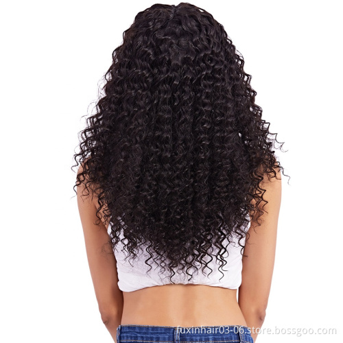 Hand Tied To Swiss Lace Deep Wave Virgin Bohemian Human Hair 360 Frontal Lace Wigs